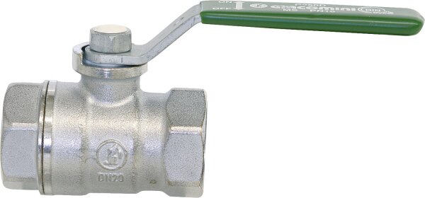 Trinkwasser-Kugelhahn R250W IG/IG  3/8" Messing verchromt / Hebelgriff