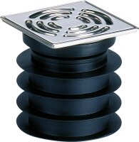 Pronto-Einsteckablauf DN 125 senkrecht mit Edelstahlrost...