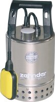 Schmutzwassertauchpumpe Edelstahl 11/4" IG, 230 V, Fördermenge 10 m³/h Korngröße 30 mm   E-ZW 80 A