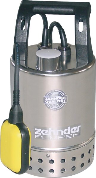 Schmutzwassertauchpumpe Edelstahl 11/4" IG, 230 V, Fördermenge 7,5 m³/h Korngröße 10 mm   E-ZW 50 A-2