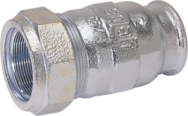 Temperguss-Klemmverbinder mit IG Gas PN 5, Wasser PN 10, Typ I 3/4" (26,9)