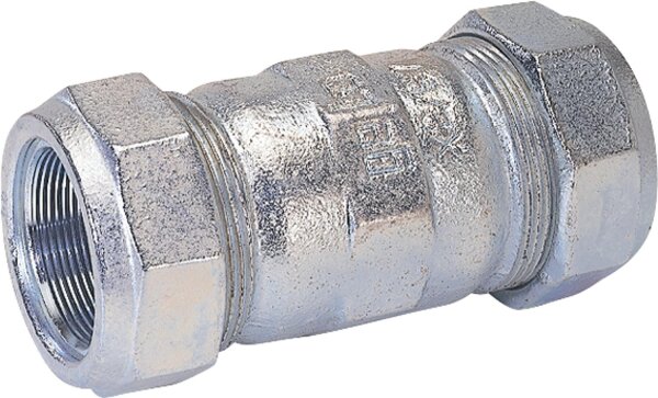Temperguss-Klemmverbinder (i/i) Gas PN 5, Wasser PN 10, Typ O 3/8" (17,2)