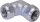 Temperguss-Klemmverbinder (i/i) Gas PN 5, Wasser PN 10, Typ WO 3/4" Winkel