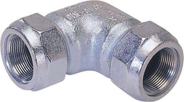 Temperguss-Klemmverbinder (i/i) Gas PN 5, Wasser PN 16, Typ WO 1 1/4" Winkel