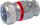 Temperguss-Klemmverbinder mit IG Wasser PN6, Typ I 2" Stahlrohr x 57,0mm Siederohr