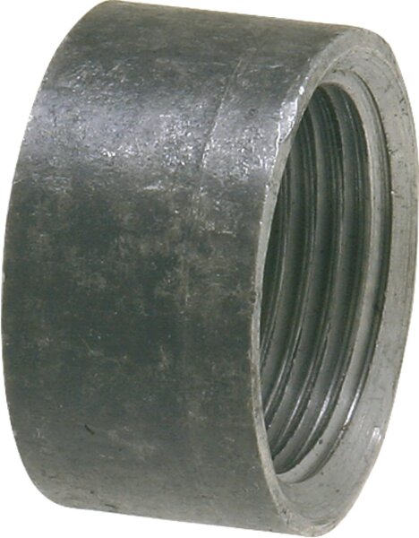 Halbe Muffe, schwarz 11/2" Typ 16d, DIN 2986