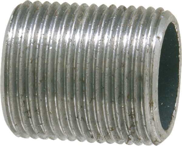 Rohrnippel, schwarz 3/8" Typ 22, DIN 2982