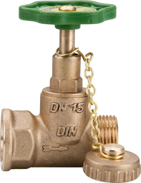 Kesselentleerventil Eingang: IG, Ausgang: Kappe/Kette 1130,3/4"