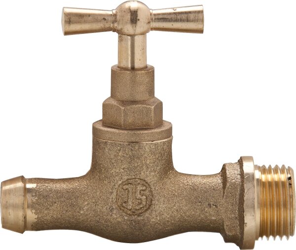 Entleerungsventil, gerader Auslauf Oberfläche: Messing 1833  1/2"