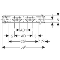 Stichmaßhalter 153mm + 73mm