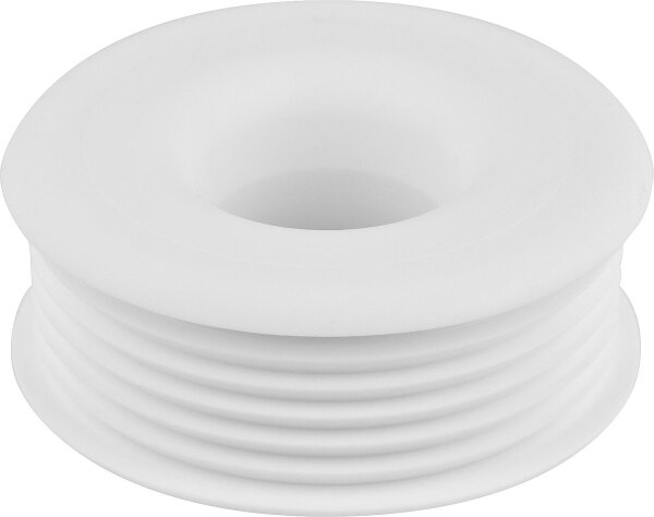 Gummi-Spülrohrverbinder hell für Euro-WC Ø 28/32 mm Anschluss = 55-58mm/ohne Rosette