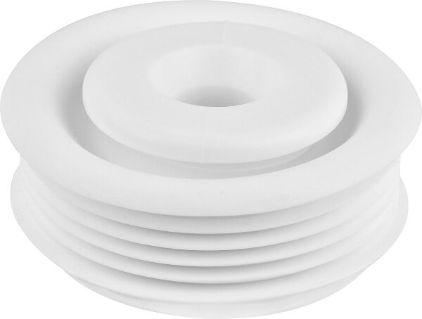 Gummi-Spülrohrverbinder für Euro-WC Druckspüler Anschluss 55-58mm/ ohne Rosette