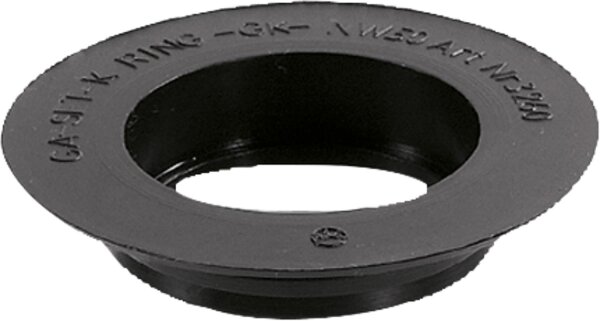 Gummi-Lippenring "I" für Übergangsdichtung Guss/HT-Rohr, Schwarz, DN125  GK-125