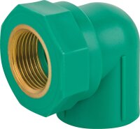 PPR Rohr Winkel IG PN25 25 mm x 1/2"