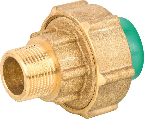 PPR Rohr Kupplung AG messing 25x3/4", max. Temperatur 80°C