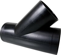 Abzweig 45° PEHD D = 110 mm, DN = 100 mm