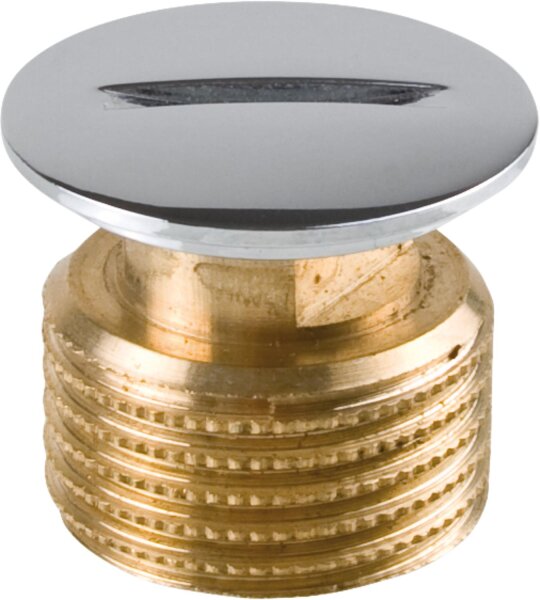 Blindstopfen 1/2 Verchromt