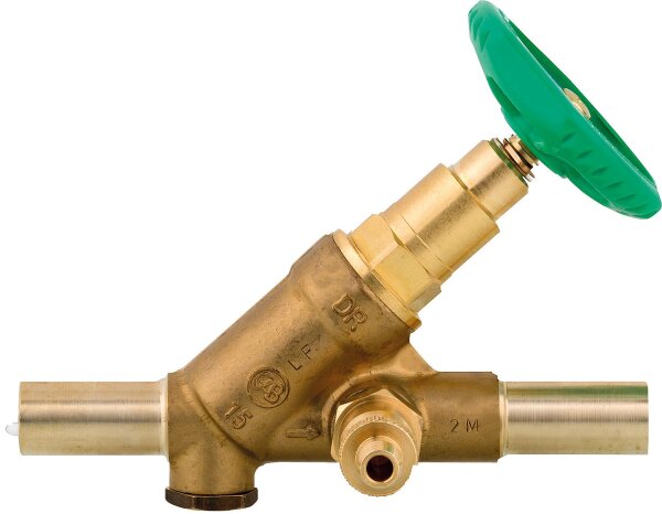 KFR-Freistromventil-MS DN20 (3/4") mit Steckende 22mm mit Entl. DVGW