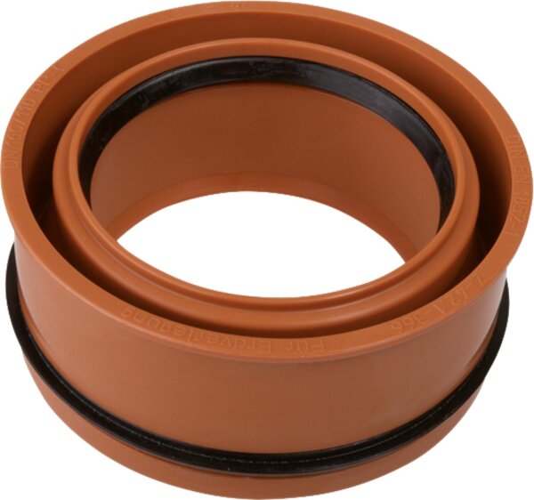 Abwasser-Innen-Reduzierstück aus DN160 x 125 konzentrisch für erdverlegte Rohre