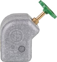 Freistromventil mit Dämmschale 1/2", steigende Spindel, ohne Entleerung
