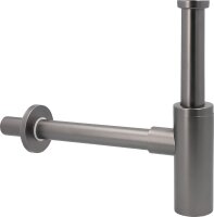 Design-Siphon DN32 (11/4") Edelstahl, matt weiß