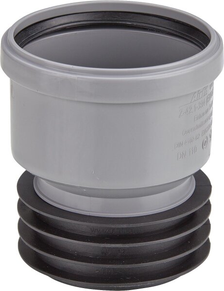 Steckmuffe Airfit-Plus Exentrisch aus PP, DN75 x 75