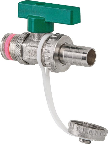 KFE-Kugelhahn DN15(1/2") selbstdicht. Durchgang, DVGW zertifiziert