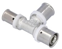 Pressfitting für MSVR T-Stück reduziert, verzinnt, 20x2 - 16x2 - 16x2mm, TH-Kontur