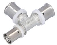 Pressfitting für MSVR T-Stück reduziert, verzinnt, 26x3 - 20x2 - 16x2mm, TH-Kontur