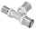 Pressfitting für MSVR T-Stück reduziert, verzinnt, 26x3 - 20x2 - 16x2mm, TH-Kontur