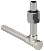 Metallrohr-Passwinkel 90° absperrbar, mit Eurokonus-...