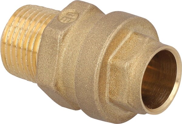 Steckübergang AG DN15(1/2") x 16mm, für Fusio-/Friathermrohre, lösbar