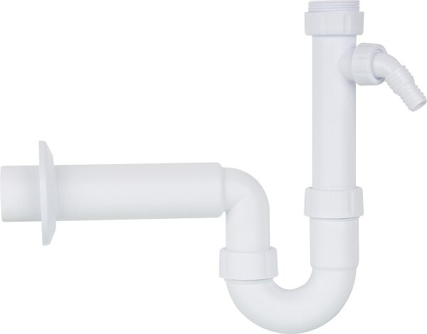 Universalsiphon, 1 1/2" & 1 1/4" x DN40 Abgangsrohr mit Kugelverschluss