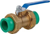 PPR Rohr Kugelhahn mit Verschraubung 25mm