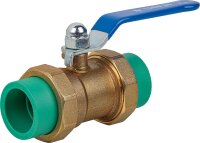 PPR Rohr Kugelhahn mit Verschraubung 32mm