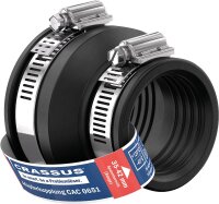 Adapterkupplung CAC 1155 Spannber. 100-116 x 75-90mm EPDM, PN 0,6 bar