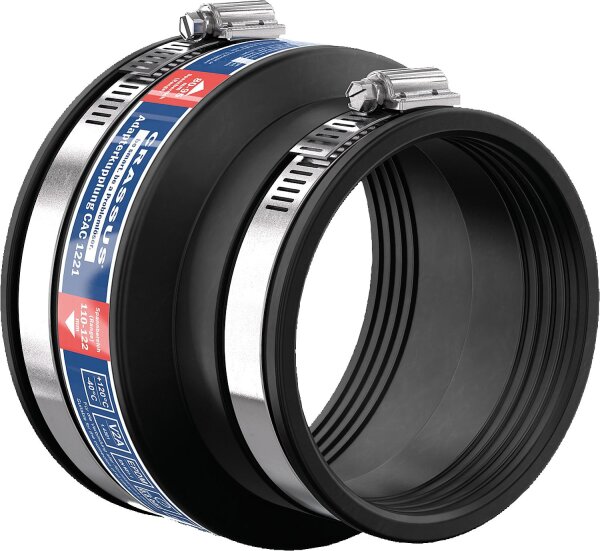 Adapterkupplung CAC 1221 Spannber. 110-122 x 80-95mm EPDM, PN 0,6 bar