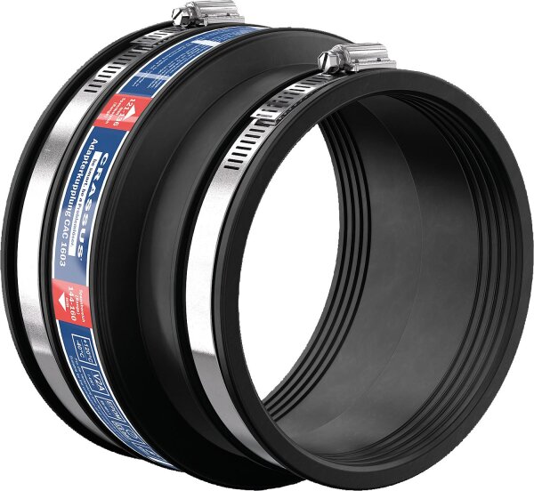 Adapterkupplung CAC 1603 Spannber. 144-160 x 121-136mm EPDM, PN 0,6 bar