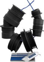Handwerkerring 7-teiliges Gummiadapter Set TPE Tmax:...