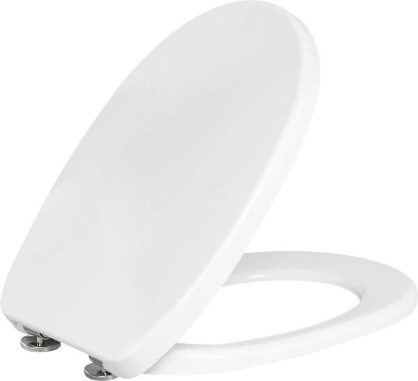 WC-Sitz Twist mit Softclose aus Duroplast weiß, mit Take-Off und Scharnier aus Edelstahl