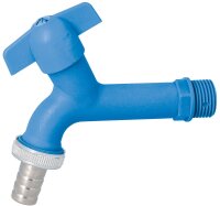 Auslaufhahn DN15(1/2") blau, Polyamid, mit...