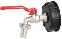 IBC Adapter mit Auslaufhahn 1" S60 x 6