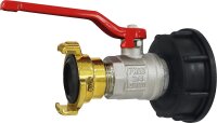 IBC Adapter mit Kugelhahn und Klauenkupplung 3/4", S...