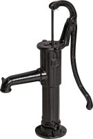 Handpumpe mit Rundflansch Typ 75, 1 1/4", schwarz