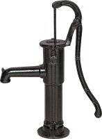 Handpumpe mit Rundflansch Typ 75, 1 1/4", schwarz
