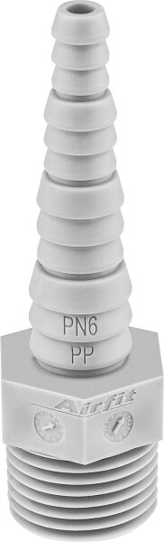 Schlauchnippel DN 10 (3/8") AG, 6-14mm aus PP