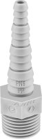 Schlauchnippel DN 25( 1") AG,  8-27 mm aus PP