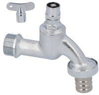 Auslaufhahn mit Steckschlüsseloberteil...