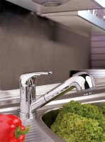 Spültischmischer Top II ND herausziehbare Geschirrbrause Ausladung 186 mm verchromt