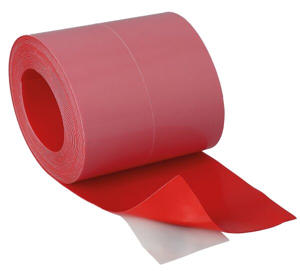 Eckklebeband  selbstklebend, vliesfrei, rot  (LxB) 10m x 10 cm